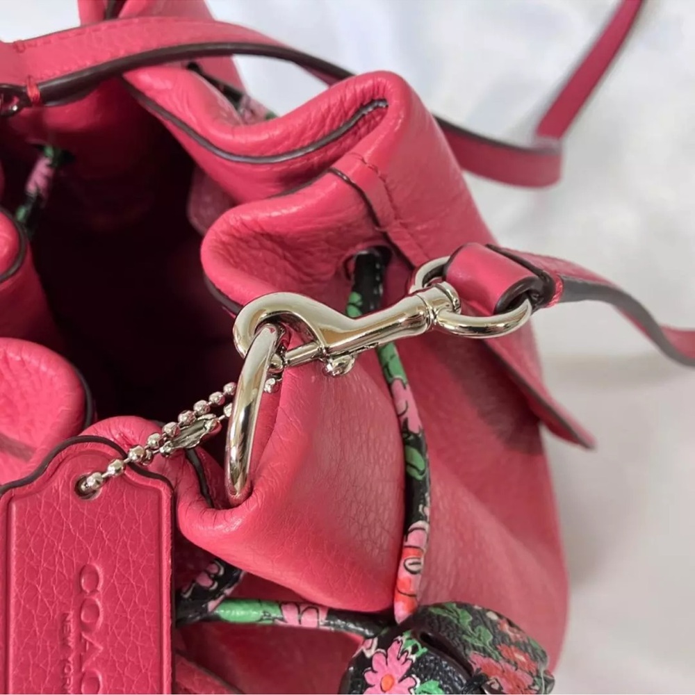 Coach Petal Bag In Leather Floral Mix Crossbody Bag F57543. - Picture 9 of 12